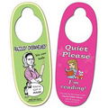 Extra Thick Laminated Paper Oval Door Hanger
